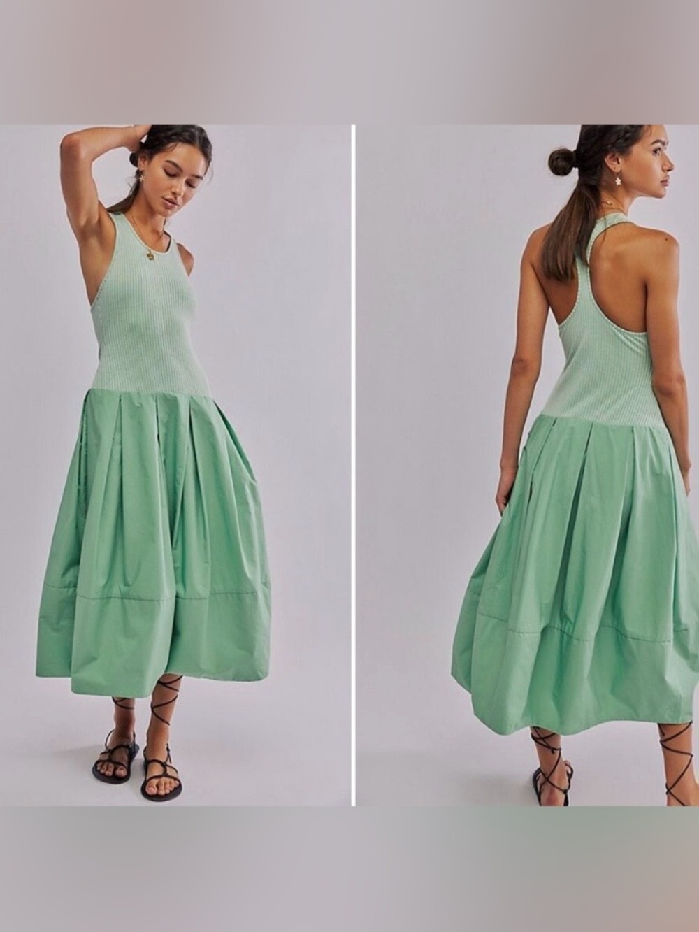 NWOT | Free People | Drops of Venus | Tonal Mixed Media Midi | Mint | XS 🕙